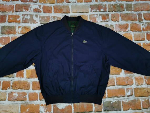 lacoste blue bomber jacket