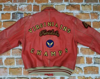 Avirex Usa Varsity Leather Jacket 