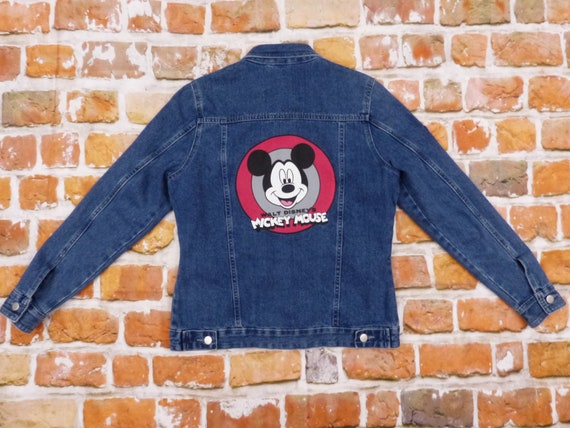 Walt Disney Mickey Mouse Vintage Damen Jeans jacke - image 1