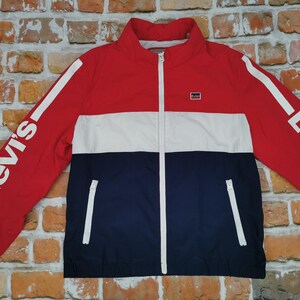 Levis Strauss Vintage Summer Jacket red white blue Casual