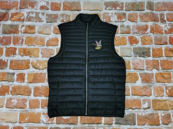 トップス Archive Chevignon nylon vest Vintage chevignon Togs Unlimited puffer jacket leather down