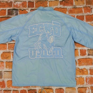 Eckö Unlitd Vintage Usa 1972 Ecko Hip Hop Rap Jacket light blue ice blue Varsity warrior