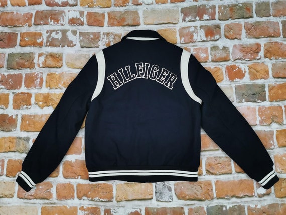 Tommy Hilfiger 85 Usa Varsity College Jacket Blue Vintage -