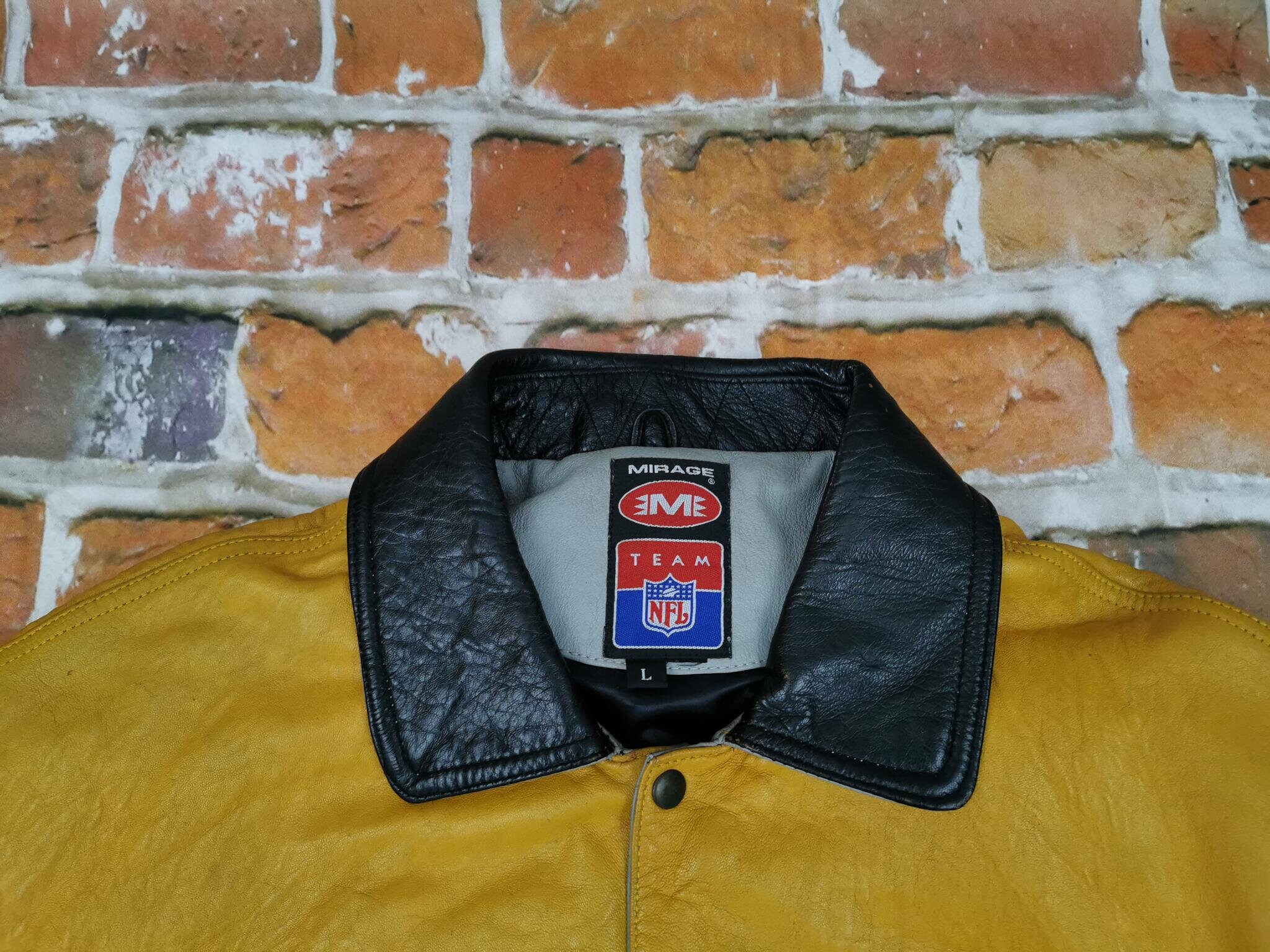 Mirage Nfl Usa Varsity Leather Jacket Pittsburgh Steelers