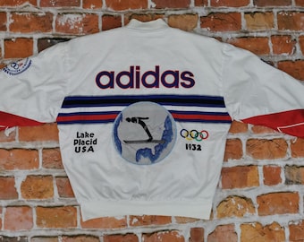 Adidas Vintage Usa Olympia Jacket Olympics 1932 LAKE PLACID WINTER