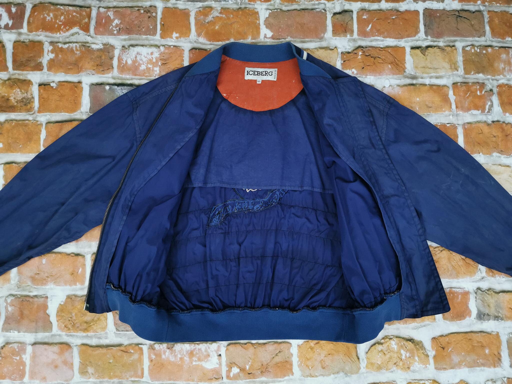 Iceberg Vintage Summer Jacket Mickey Mouse Walt Disney Blue PEACE