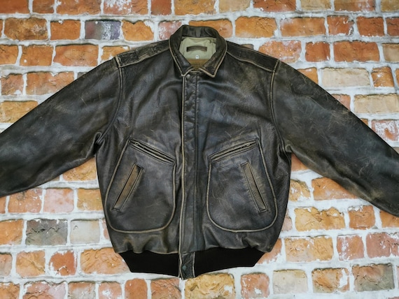 Chevignon Vintage G1 Aviator Pilot Leather Jacket OLD FLIGHT Chevignon Vintage G1 Aviator Pilot Leather Jacket OLD FLIGHT