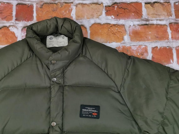 Chevignon 57 Vintage Winter Down Jacket khaki gre… - image 2