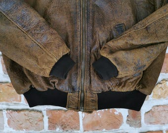 ジャンク CHARLES CHEVIGNON AIR WOLF A3661 80s CHARLES CHEVIGNON FLIGHT JACKET | nanika