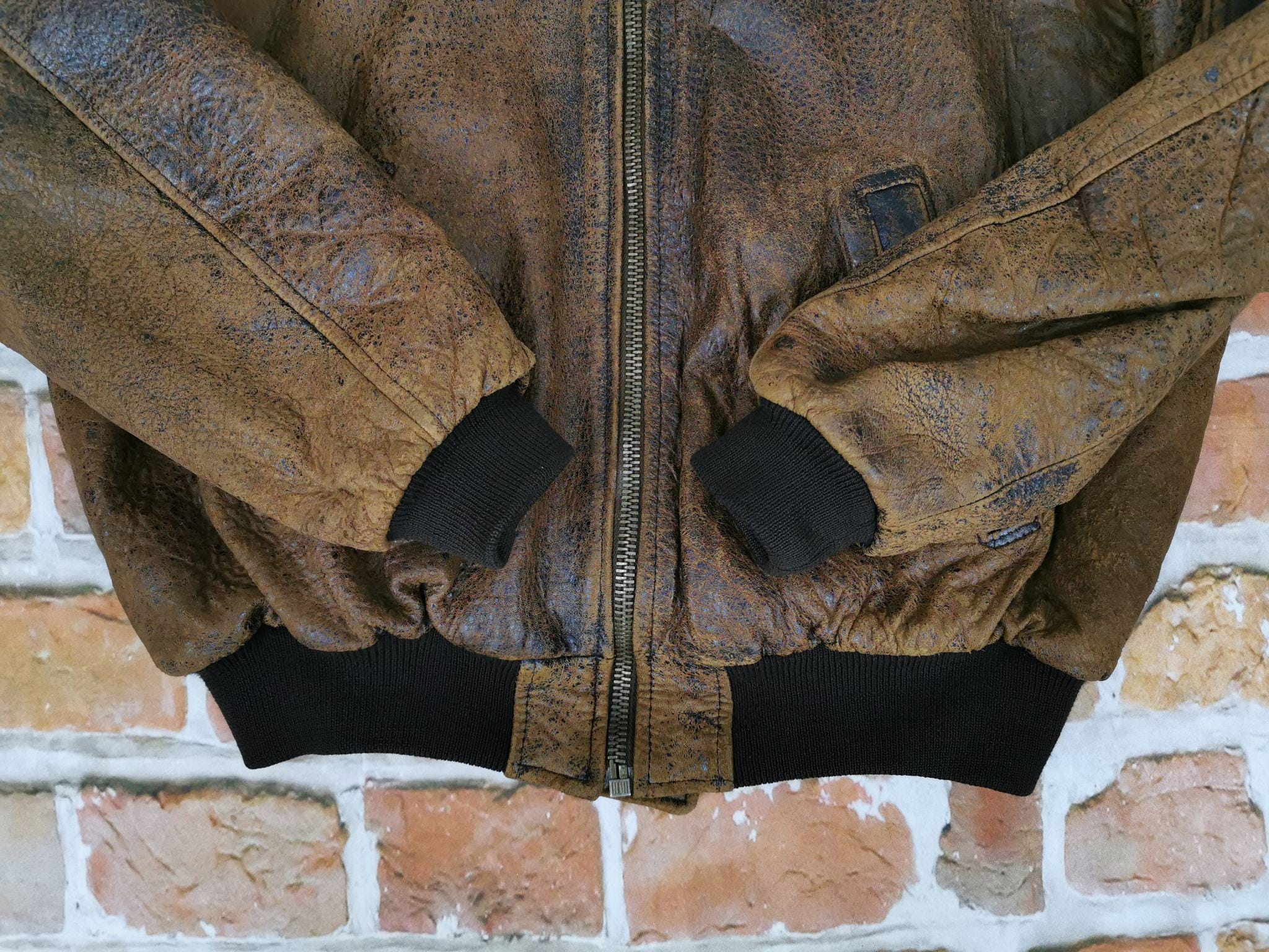 Charles Chevignon Paris Pilot Vintage Leather Jacket HOT SKIES