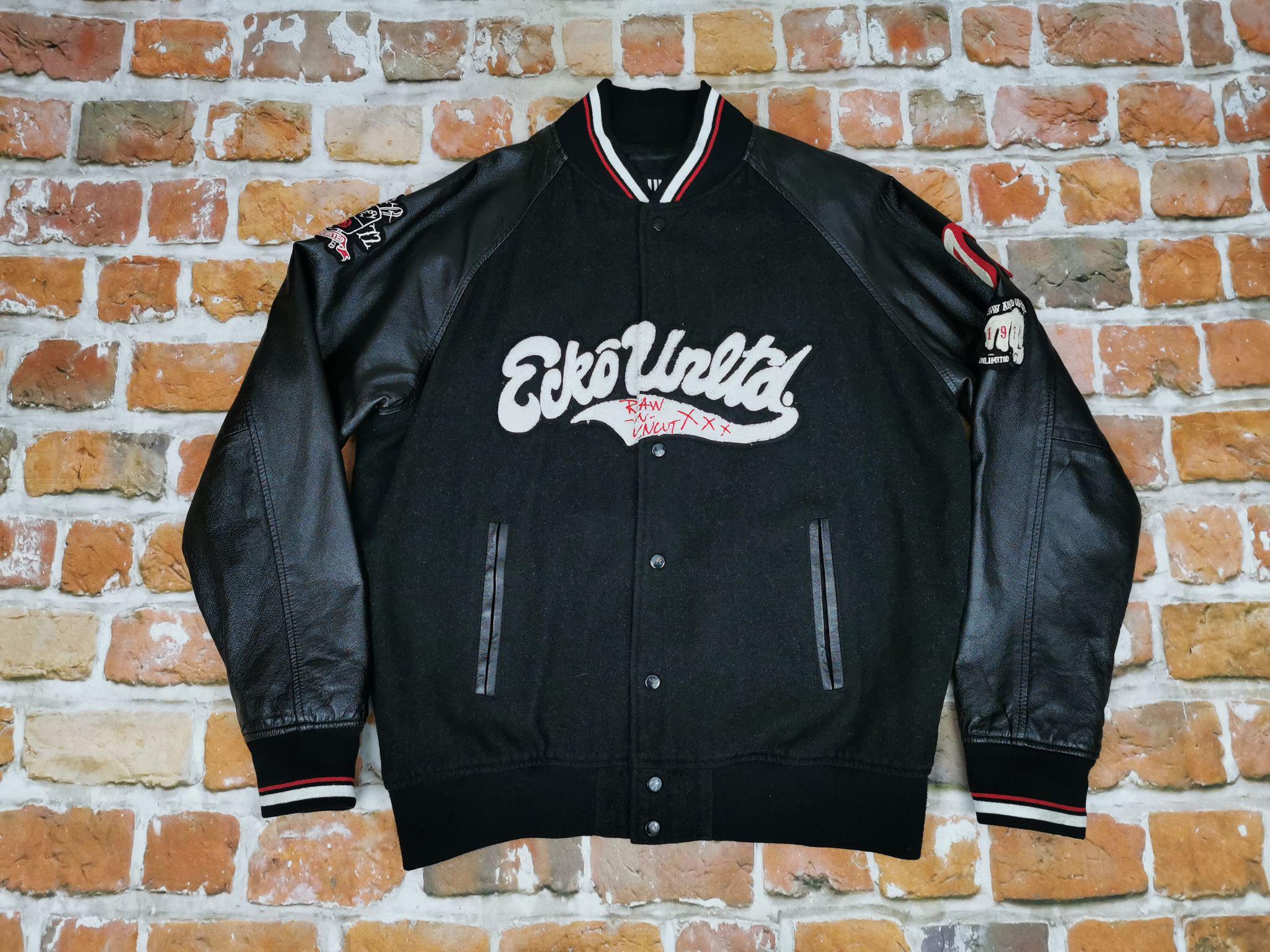 Ecko Unltd Usa Vintage College Jacket Black 1972 Varsity - Etsy