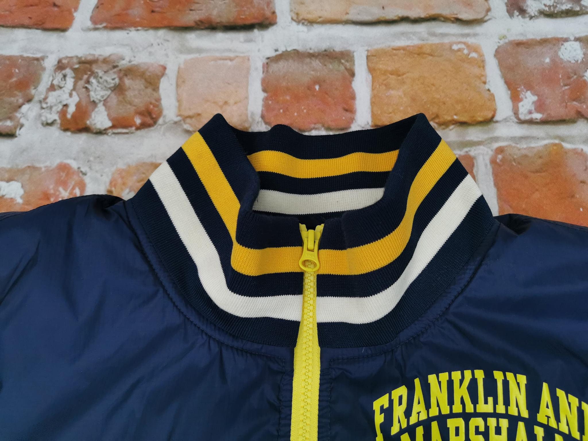 New Franklin And Marshall VARSITY College Jacket Sky Blue Vintage
