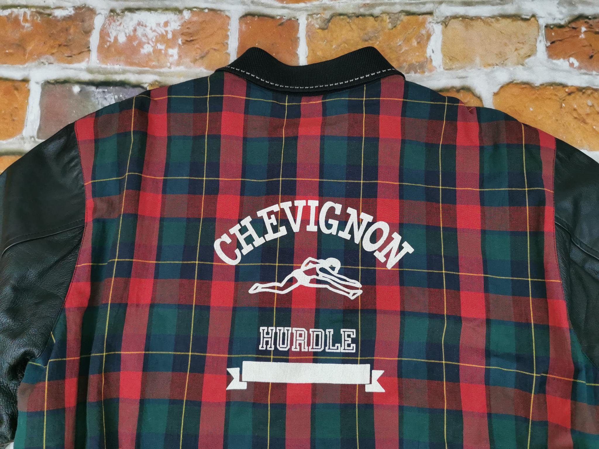 Veste College Vintage Chevignon - Taille M - Beige - Style Varsity Jacket - Occasion Très Bon état