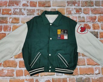 Veste Chevignon Vintage Collège Dulcet Harmonie Orange Varsity Taille S