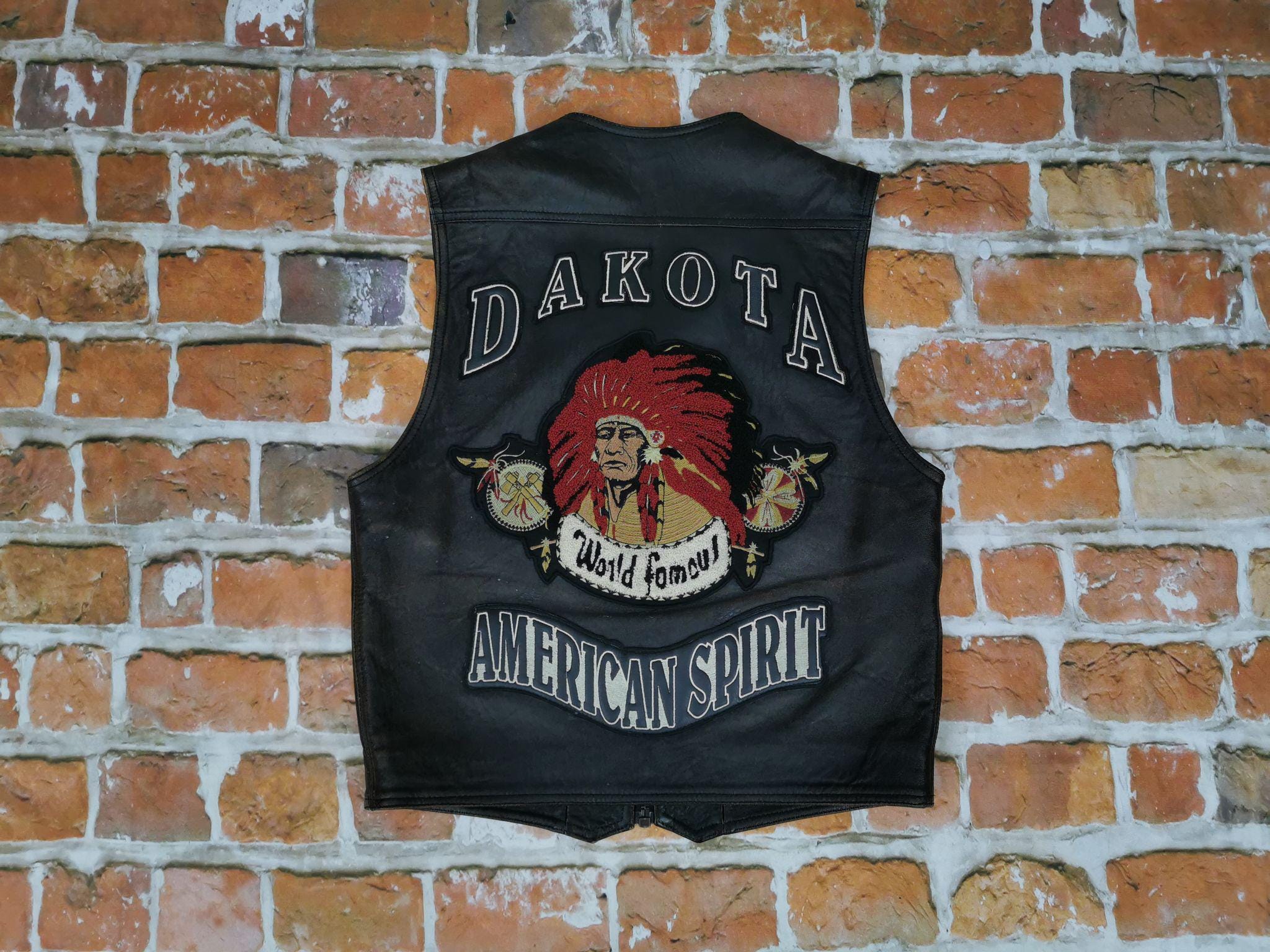 American Spirit Leather Jacket - Etsy