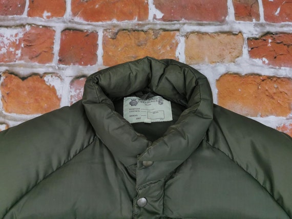 Chevignon 57 Vintage Winter Down Jacket khaki gre… - image 4