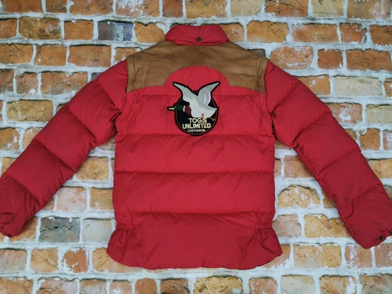 Chevignon Vintage invierno abajo chaqueta chaleco rojo togs ilimitado casual Etsy Mexico