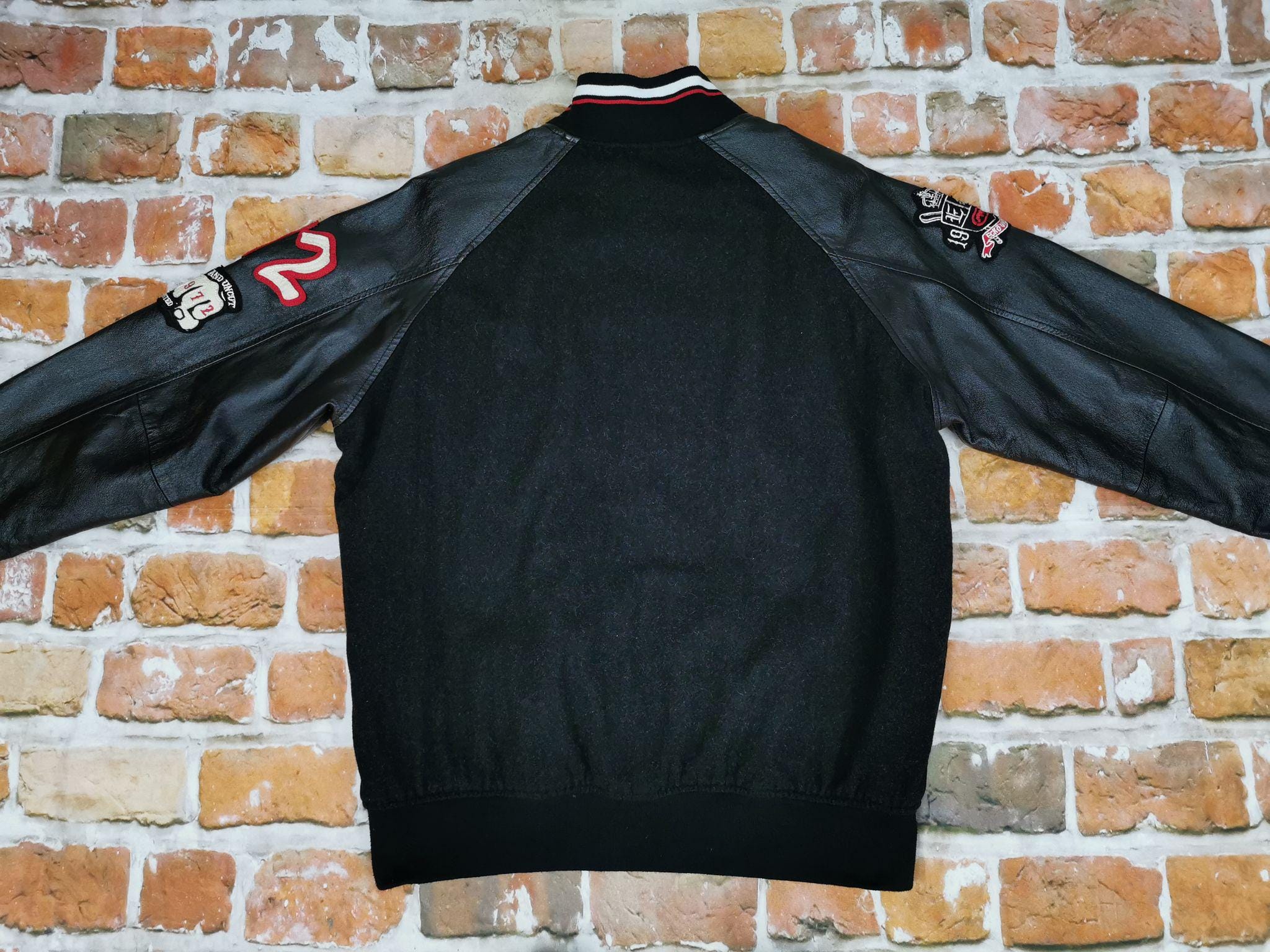 Ecko Unltd Usa Vintage College Jacket Black 1972 Varsity - Etsy