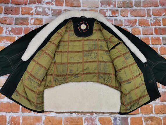 Camel Collection Vintage Winter Jacket Coat Leath… - image 7