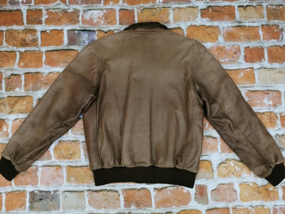 Charles Chevignon Cadet Vintage Leather Jacket Porte Avion