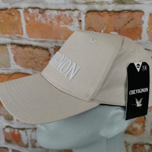 Chevignon Vintage baseball cap hat hat beige block letters casual