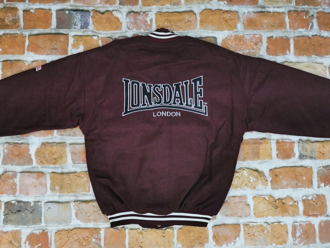 Lonsdale London Vintage Boxing Club College Jacket Burgundy Boxing Burgundy  Casual - Etsy Israel