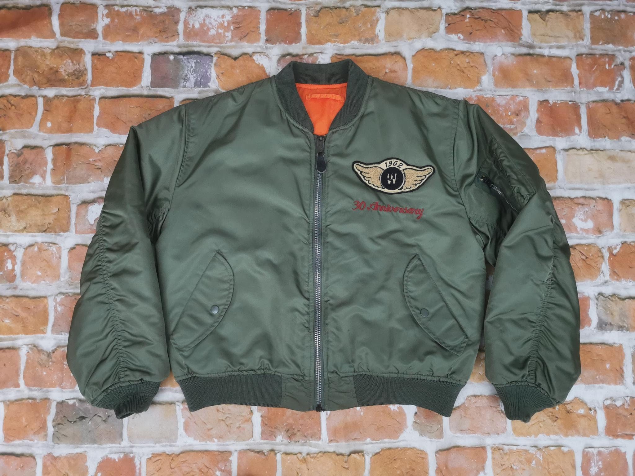 WILKER INDUSTRIES B-31 フライトジャケット 米国空軍 WILKER INDUSTRIES Ma1 Vintage Usa Bomber Jacket Olive Green