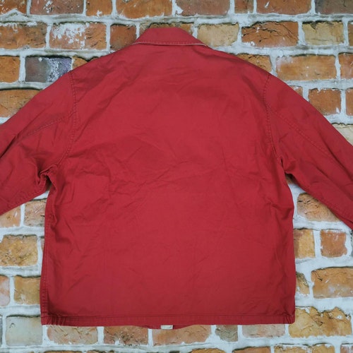 Shops Chevignon Vintage Denim Jacket Red Brink Casual
