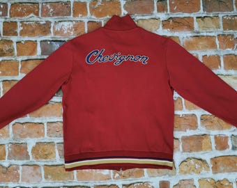 Chevignon 1957 Vintage Cardigan, Red Script, Casual, Legend Label