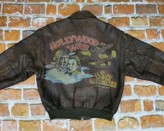 Vintage Us Navy Avirex Type G2 Leather Bomber Jacket Size 40 Vintage Us Navy Avirex Type G2 Leather Bomber Jacket Size 40