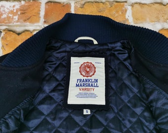 ❗️美品FRANKLIN&MARSHALL VARSITY AWARD JC. Franklin and Marshall Varsity College Jacket Navy Blue
