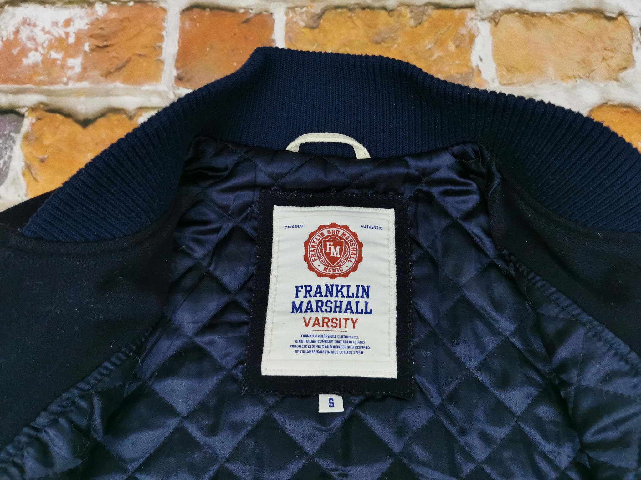 美品♦FRANKLIN MARSHALL♦袖皮革♦VARSITY JKT♦XL Varsity Bomber Jacket Men, Franklin Marshall Jacket