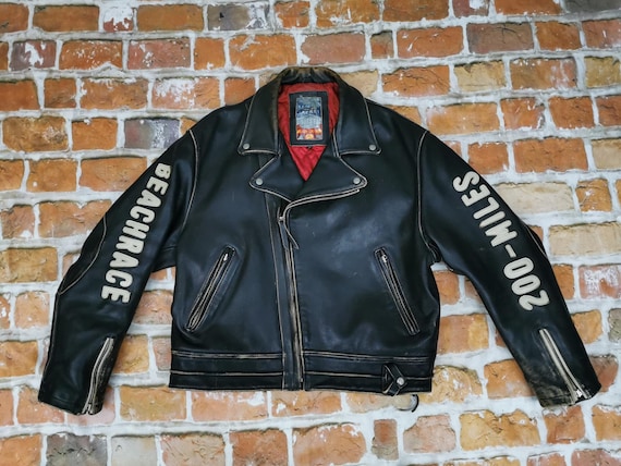 Diesel Biker Vintage Leather Jacket DAYTONA FLA Masterpiece
