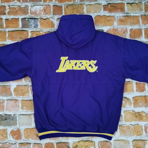 Starter Vintage Usa Winter Jacket los angeles Lakers Purple Basketball Varsity