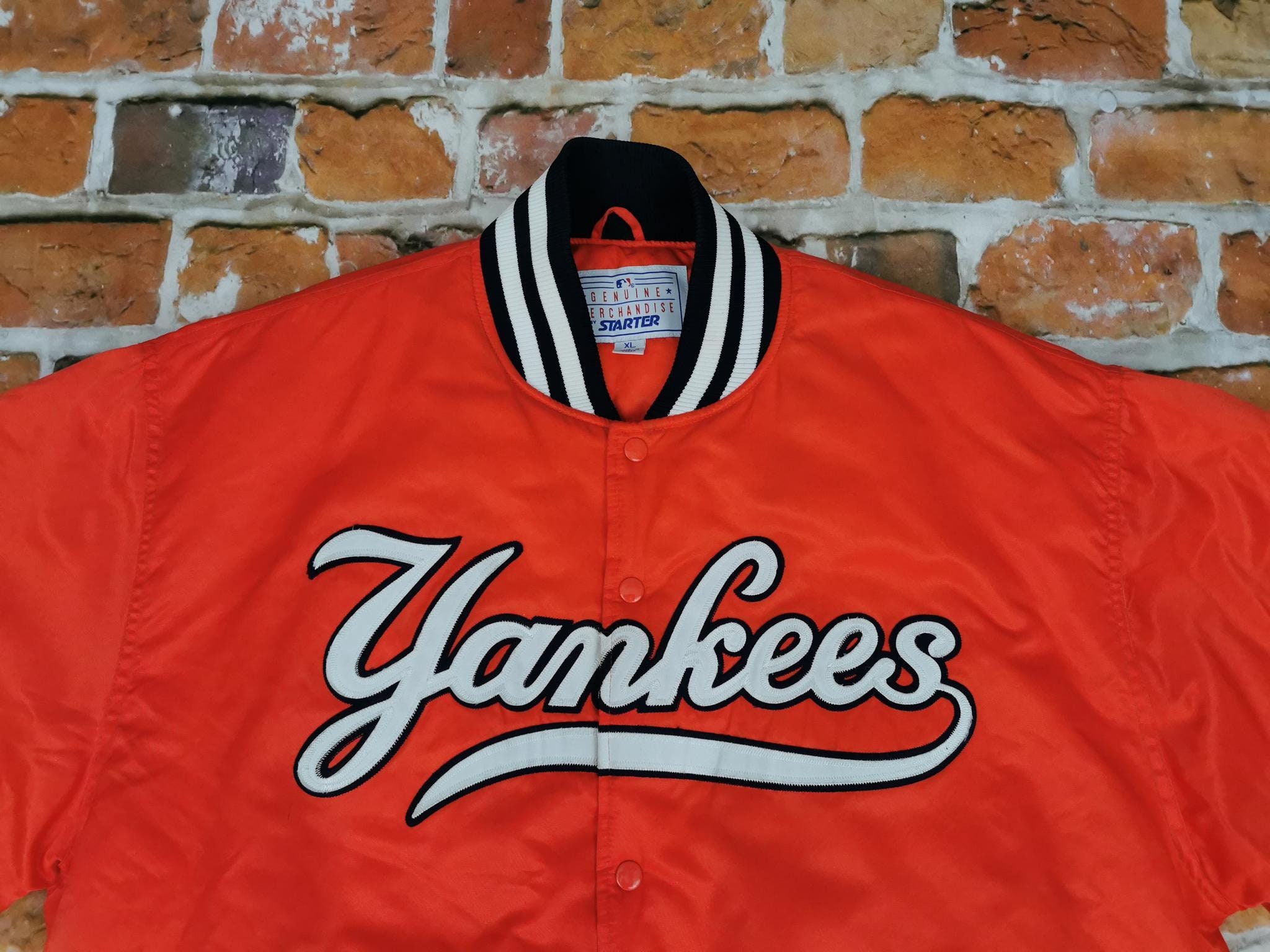 Orange yankees shop jacket
