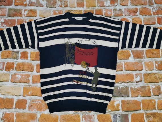 Iceberg Vintage Sweater CONDENSED Live Style CHARLIE CHAPLIN Casual Hoolywood