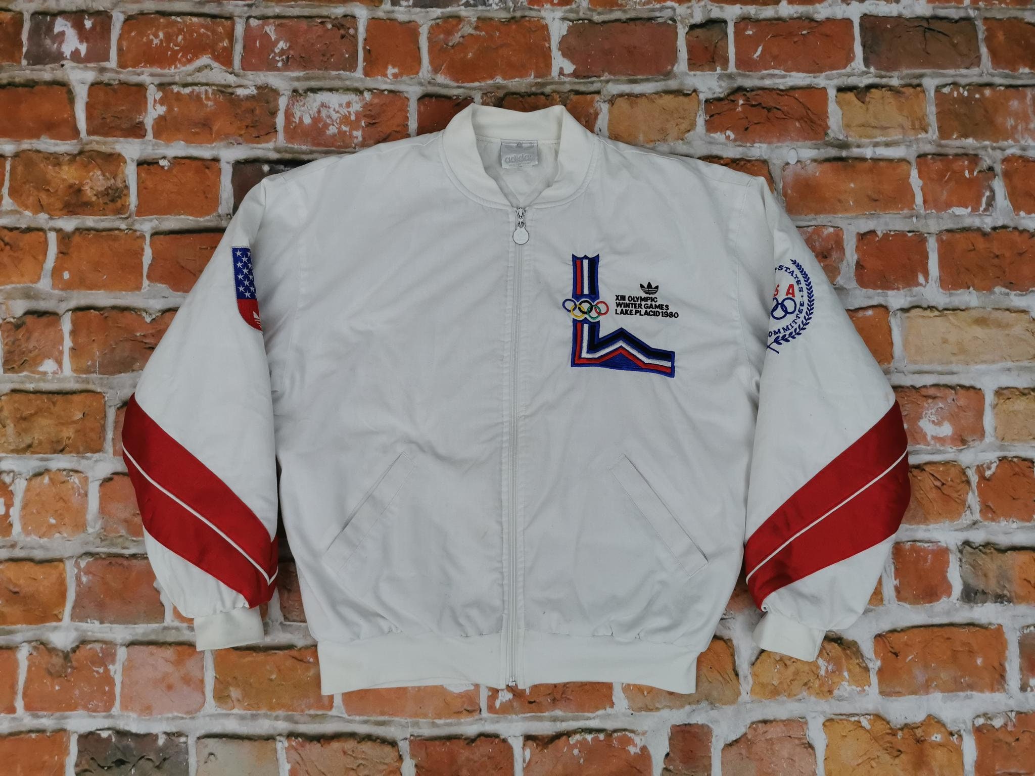 Adidas Vintage Usa Olympia Jacket Olympics 1932 LAKE PLACID WINTER