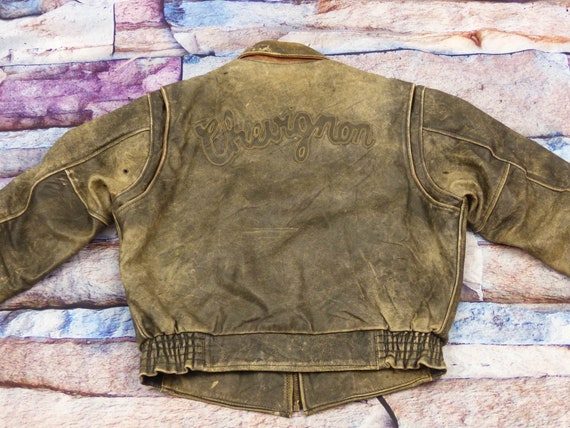 Chevignon Leather Jacket - Motorcycle