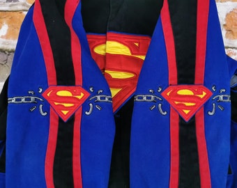 JH DESIGN Superman Dc Kids Vintage Jacket Hero Jeff Hamilton