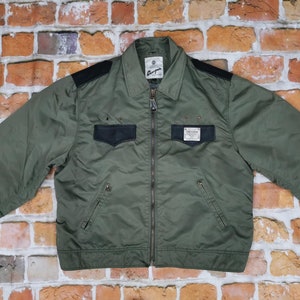 Chevignon Vintage Bomber Jacket MERCHANT NAVY olive green Save Bonds Casual