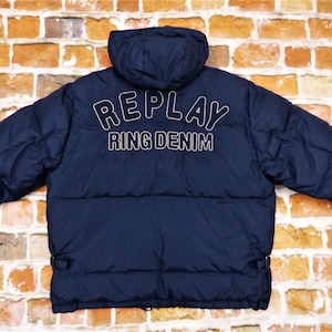 Replay Brand Winter Donsjas - Tiger Ring Denim
