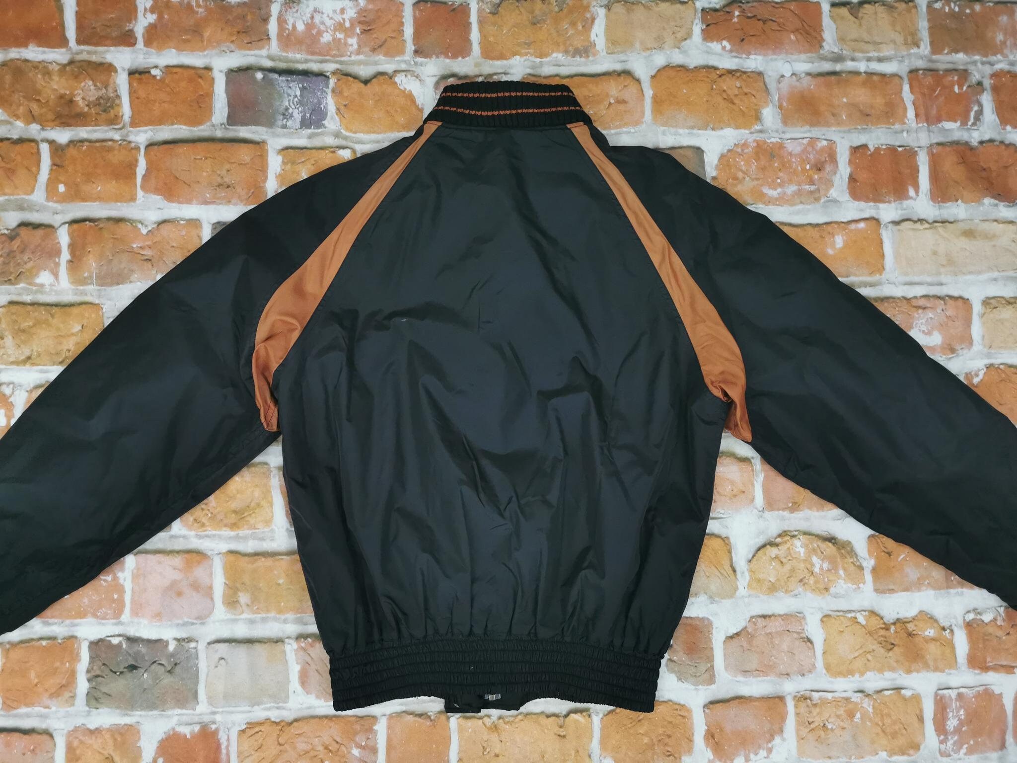 Chevignon 1957 Vintage Bomber Jacket Legend Label Black Orange