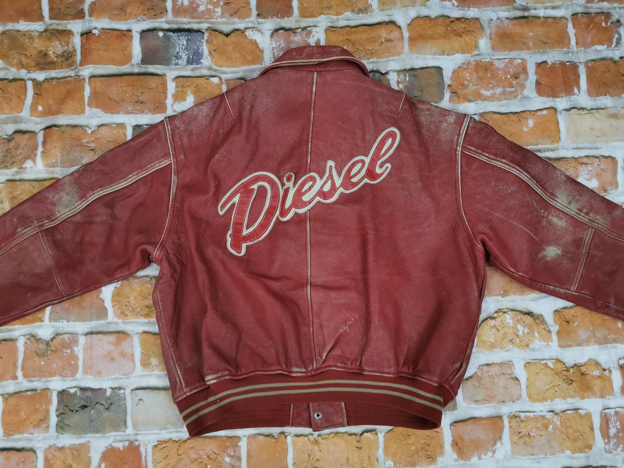 Jacket Mens Diesel Lederjacke Herren 90er Diesel Leather Jacket