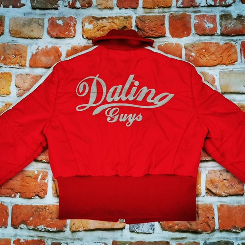 Replay Brand Blue jeans shops Vintage Bomber Women's Jacket red white Daling Guys Casual