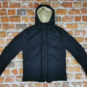 Chevignon Vintage Down Jacket Parka K-NEW WEST Togs Unlimited navy blue Hood Casual