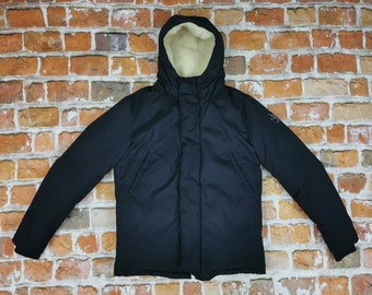 Chevignon Vintage Down Jacket Parka K-NEW WEST Togs Unlimited bleu marine  Capuche Casual