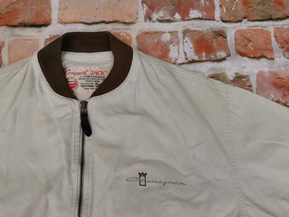 Chevignon vintage denim summer jacket crown scrip… - image 2