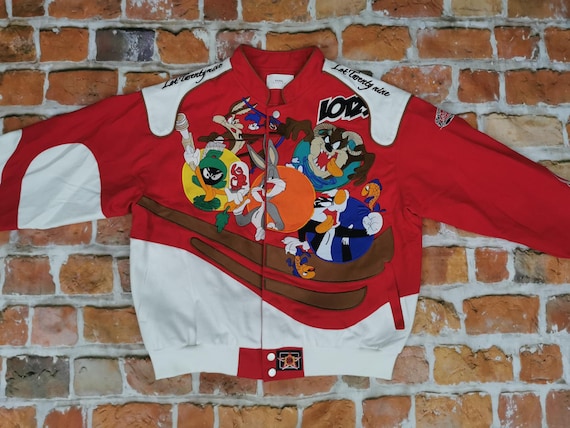 Looney Tunes Usa Vintage Jacket Bugs Bunny WILE E. SYLVESTER Comic