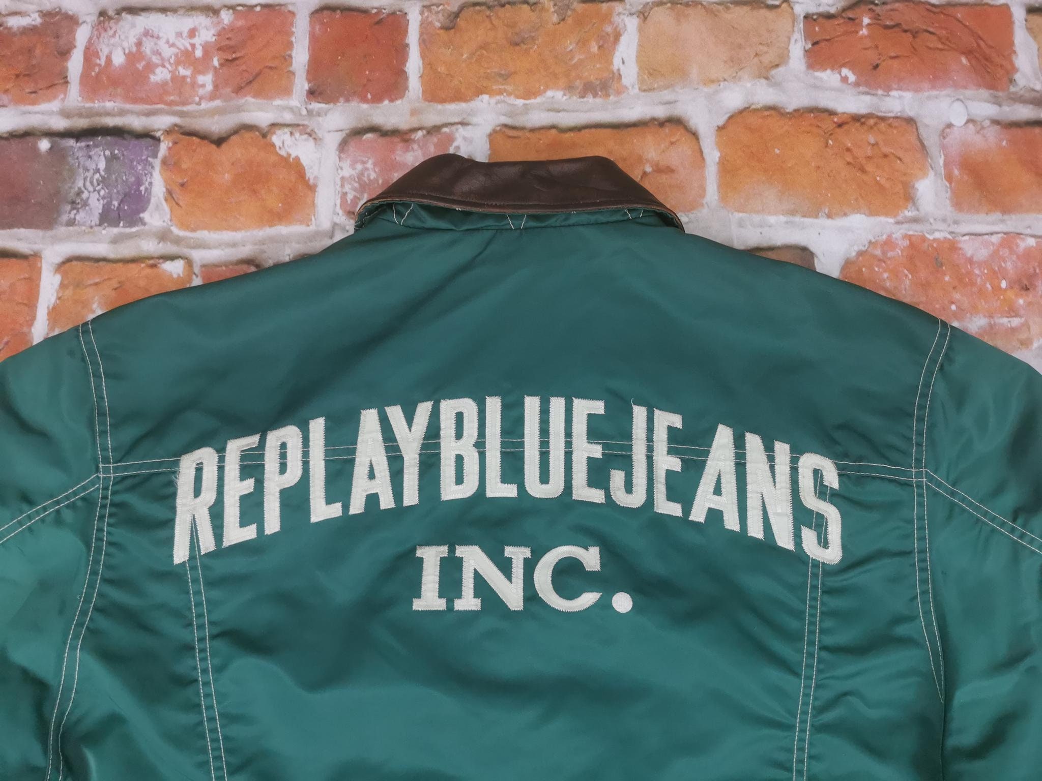 Replay Blue Jeans Inc Jacket Grass Green Casual Brand - Etsy