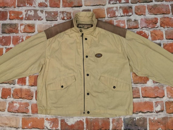 Veste Chevignon Bomber Denim Vintage Homme Taille L – Vert – Fabrication Française